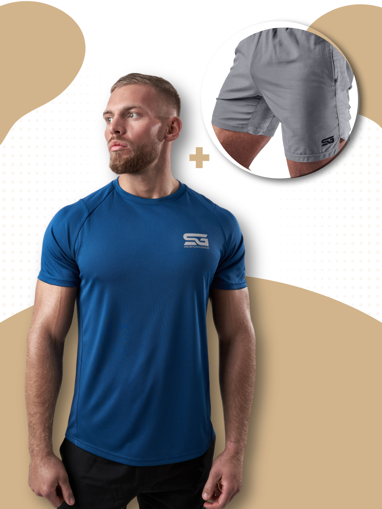 SG - X-Cuse (Blau) + SG-Shorts (Grau)