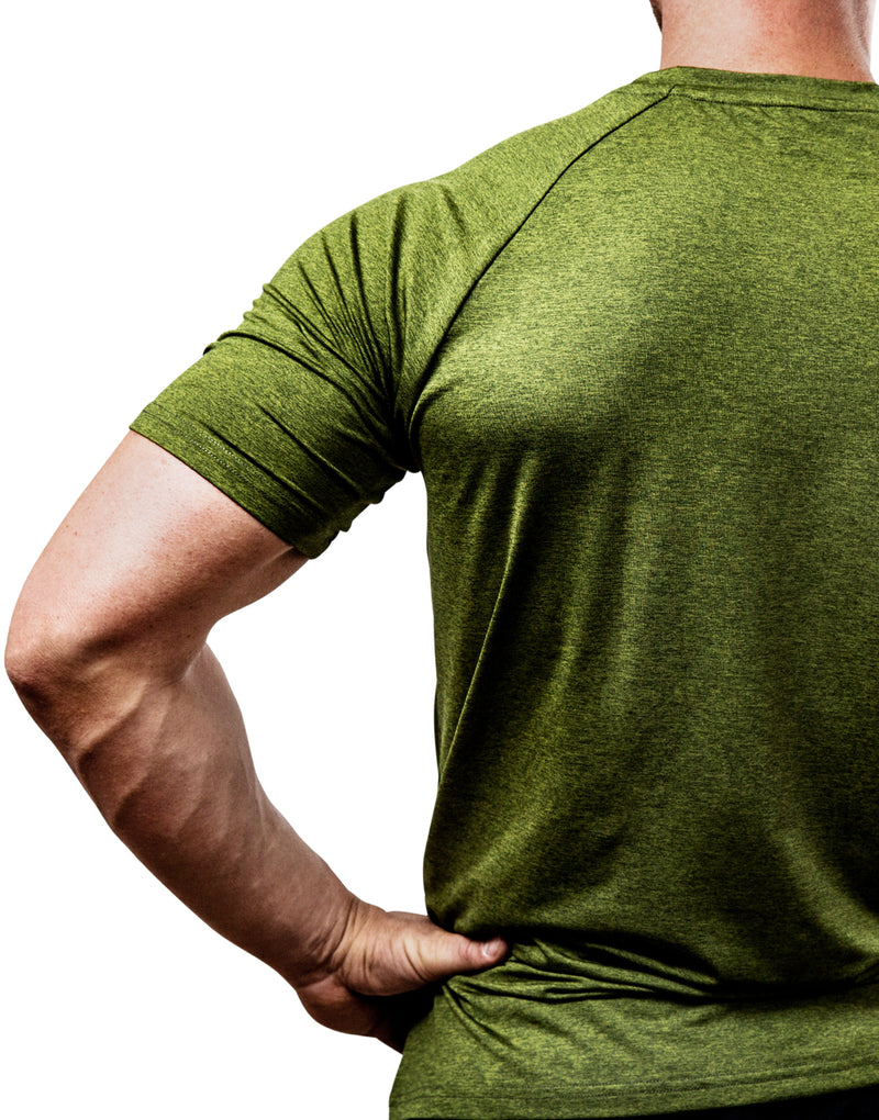 GOAT V1 T-Shirt - Olivgrün meliert