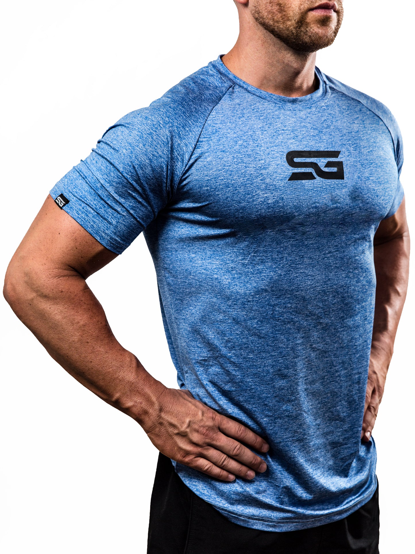 GOAT V1 T-Shirt - Blau meliert