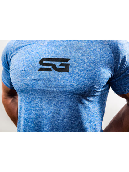 GOAT V1 T-Shirt - Blau meliert