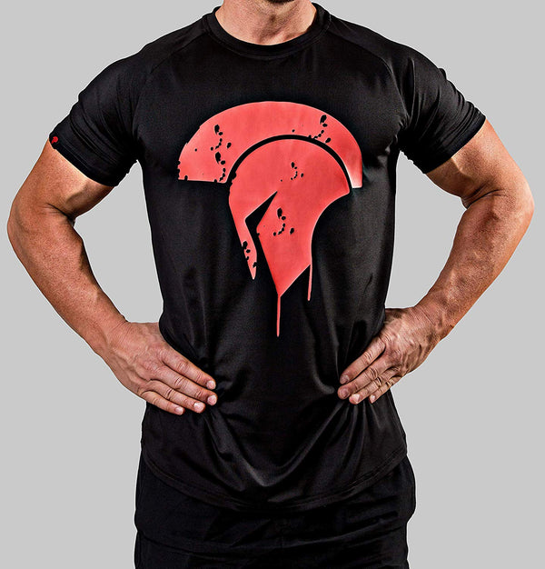 Sparta T-Shirt – Side schwarz - Satire Gym Fitness T-Shirt Gym wear 