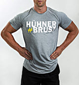 #Hühnerbrust – T-Shirt grau - Satire Gym Fitness T-Shirt Gym wear 